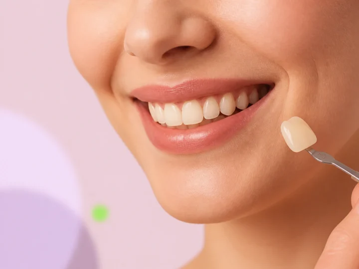 Before and after smile makeover result